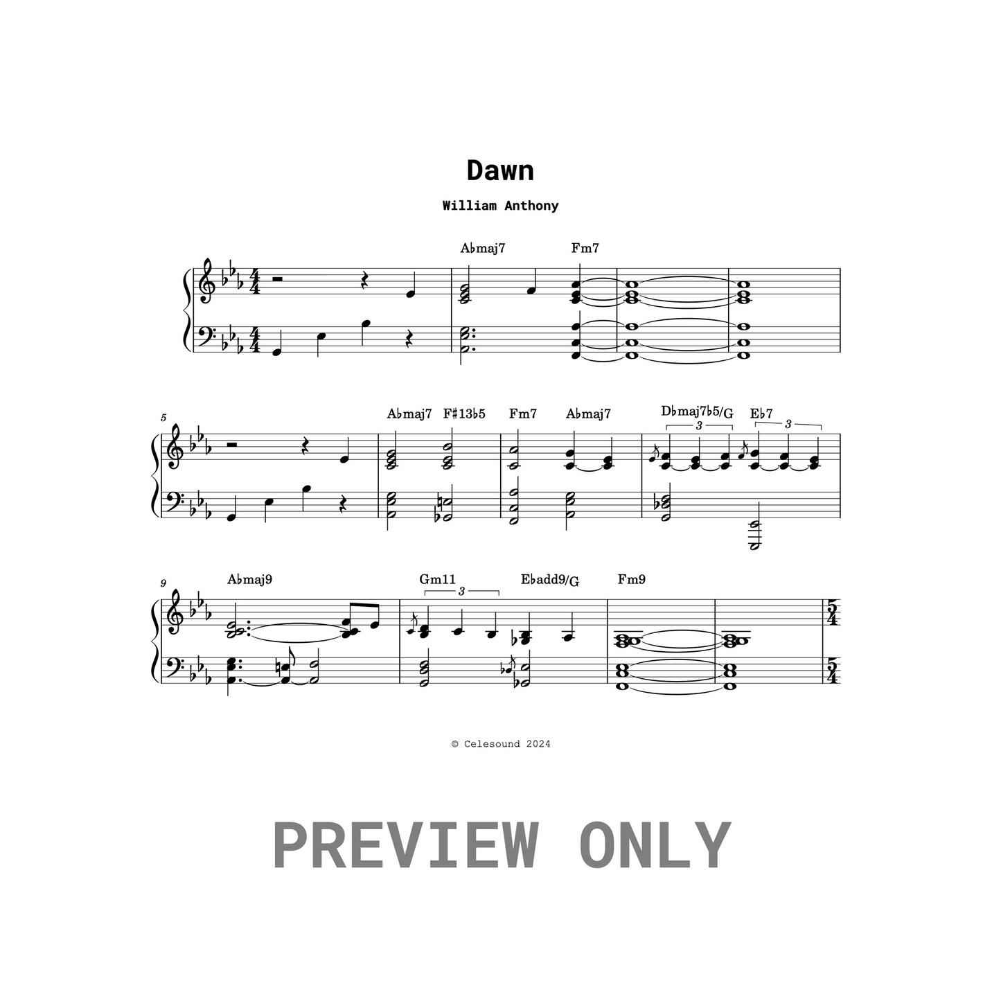 Dawn EP (Sheet Music)